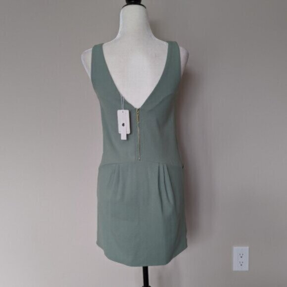NWT Against Nudity sage green sleeveless dress - Picture 4 of 7